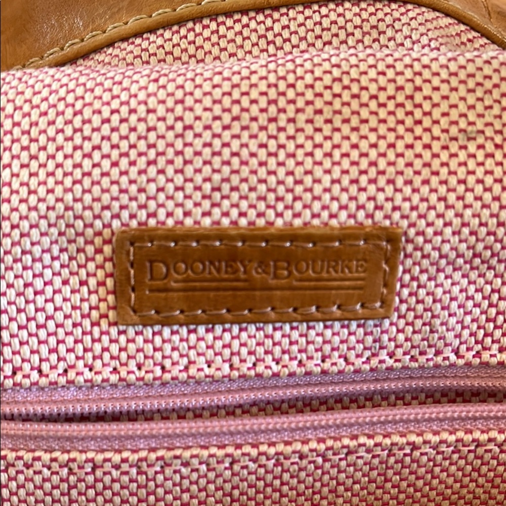 Dooney & Bourke  Tan Leather Shoulder Bag - Picture 8 of 11